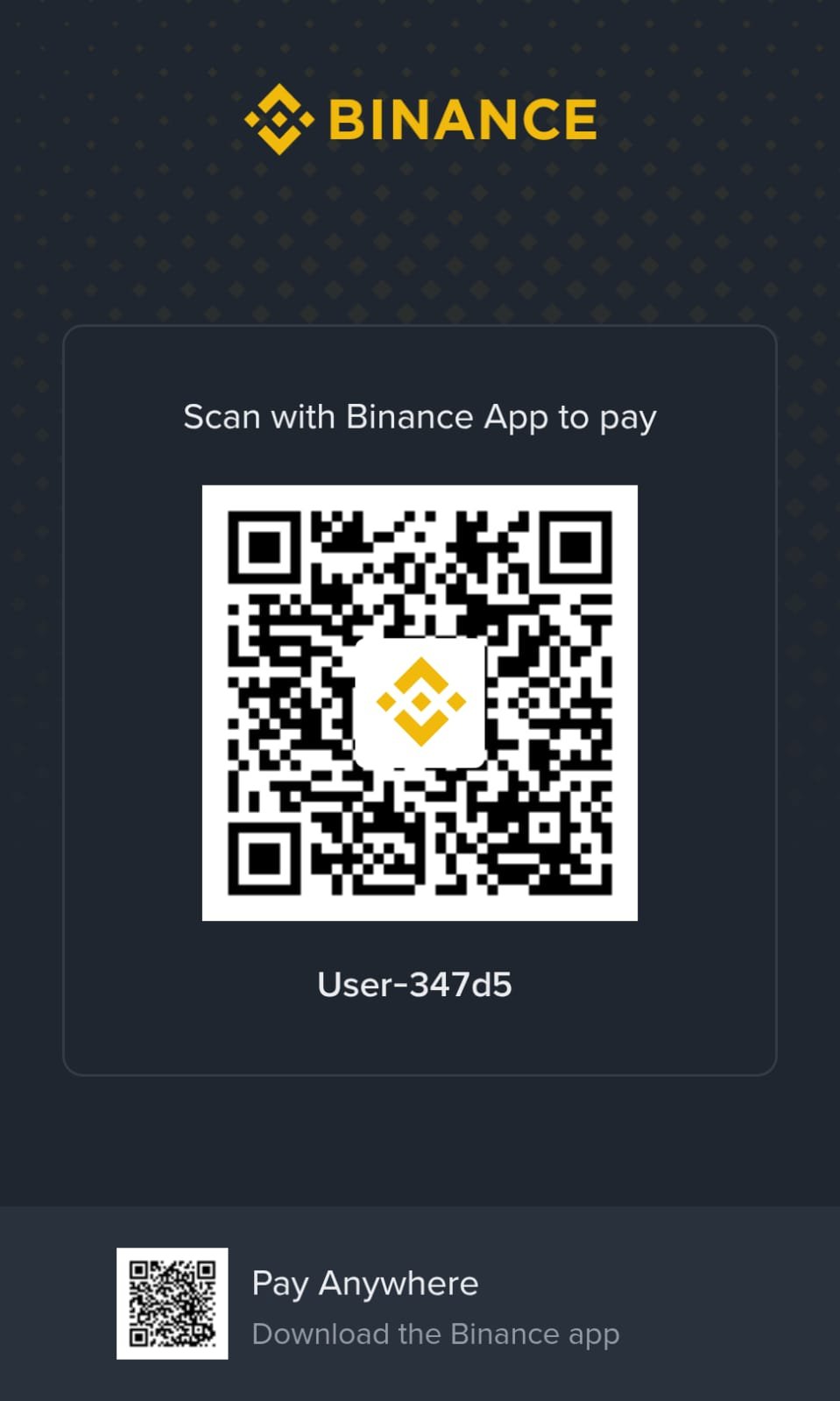 Binance QR Payment